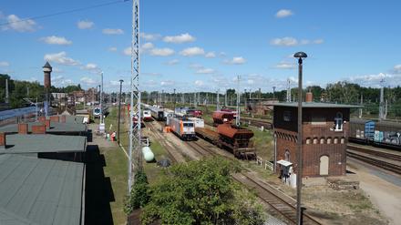 Der Rangierbahnhof in Elstal. 
