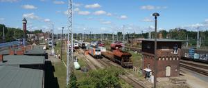 Der Rangierbahnhof in Elstal. 