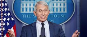 Anthony Fauci bei einer Pressekonferenz im Weißen Haus in Washington.