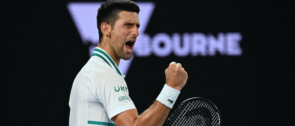 Novak Djokovic bei den Australien Open 2021