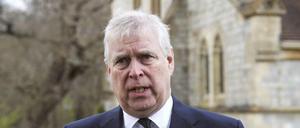 Prinz Andrew in einem Fernsehinterview in der Royal Chapel of all Saints in Windsor.