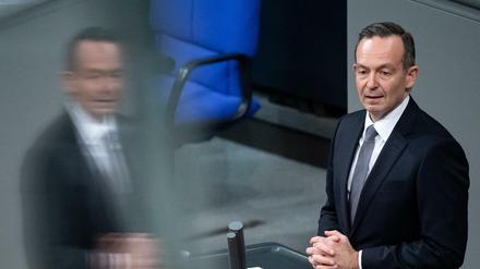Stand nach seinen Interview-Aussagen im Bundestag im Fokus der Aufmerksamkeit. Verkehrsminister Volker Wissing.