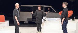 Herausfordernd. Die Akteure von „Chinchilla Arschloch“.