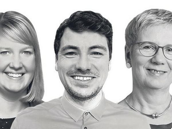 Dreierkombo aus den Porträts der Autor:innen.