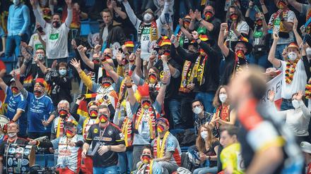 Haufenweise Jubel im Spiel der Deutschen am Freitag in Bratislava.