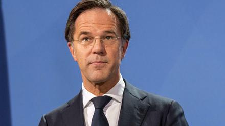Der niederländische Regierungschef Mark Rutte am Donnerstag im Kanzleramt