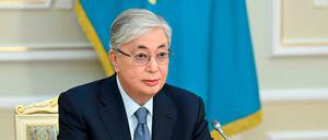 Der neue starke Mann: Kasachstans Präsident Kassym-Schomart Tokajew bei einer Parlamentssitzung.