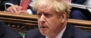 In Erklärungsnot. Der britische Premier Boris Johnson am Mittwoch im Unterhaus.