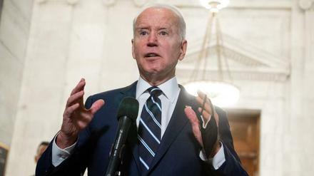 US-Präsident Joe Biden bei einer Pressekonferenz in Washington.