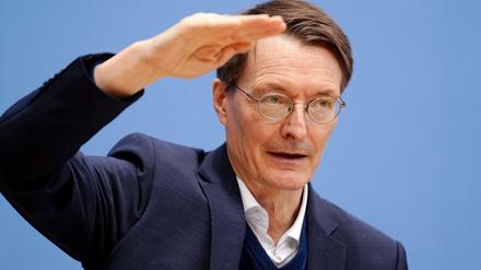 Der Bundesgesundheitsminister Karl Lauterbach (SPD).