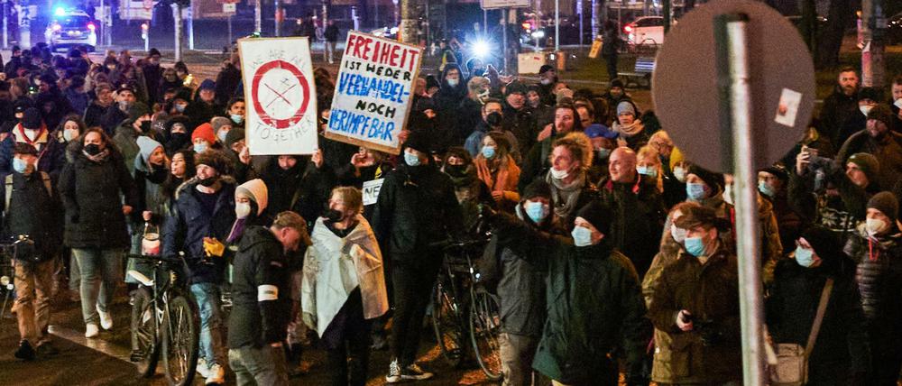 Schon in den vergangenen Wochen gab es immer wieder Proteste in Berlin.
