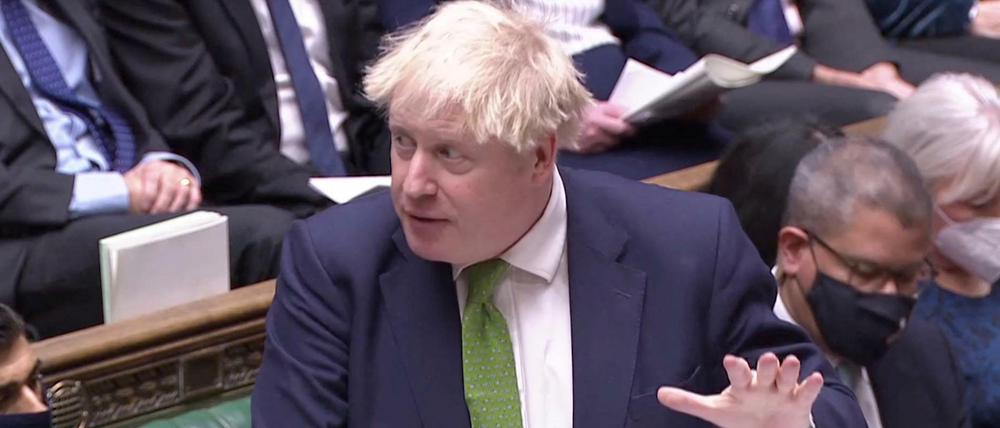 Unter Druck: Boris Johnson im Unterhaus