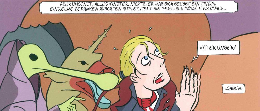 Eine Seite aus „Lenz. Eine grafische Novelle von Andreas Eikenroth nach Georg Büchner“.