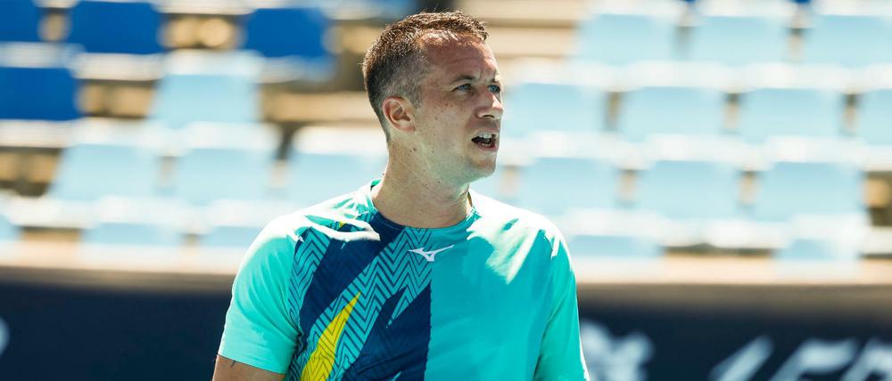 Philipp Kohlschreiber ist sprachlos nach seiner herben Niederlage in der zweiten Runde der Australian Open.