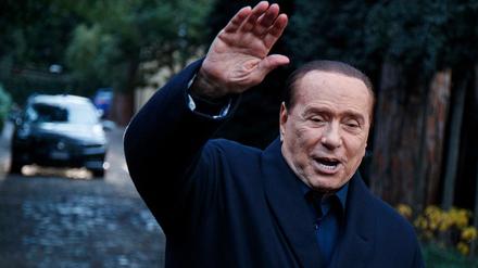  Silvio Berlusconi, ehemaliger Ministerpräsident von Italien und Parteichef der Forza Italia