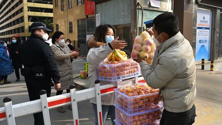 Versorgung im Lockdown in der chinesischen Metropole Xi'an