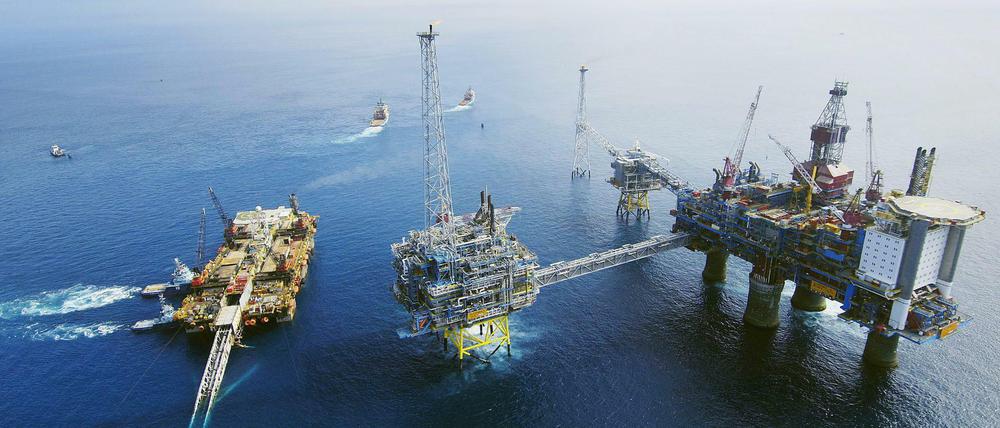 Eine Bohrstation des norwegischen Öl- und Gaskonzerns Statoil (Archivbild).
