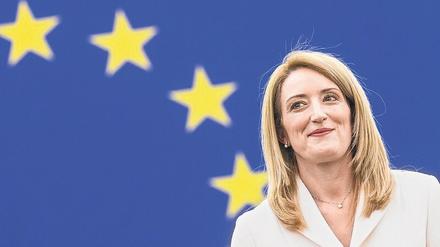 Aus Malta. Die konservative Politikerin Roberta Metsola. 