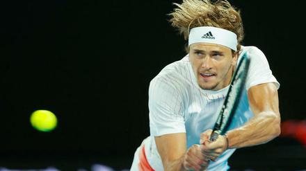 Zverev musste sich in Satz eins und drei ganz schön strecken.