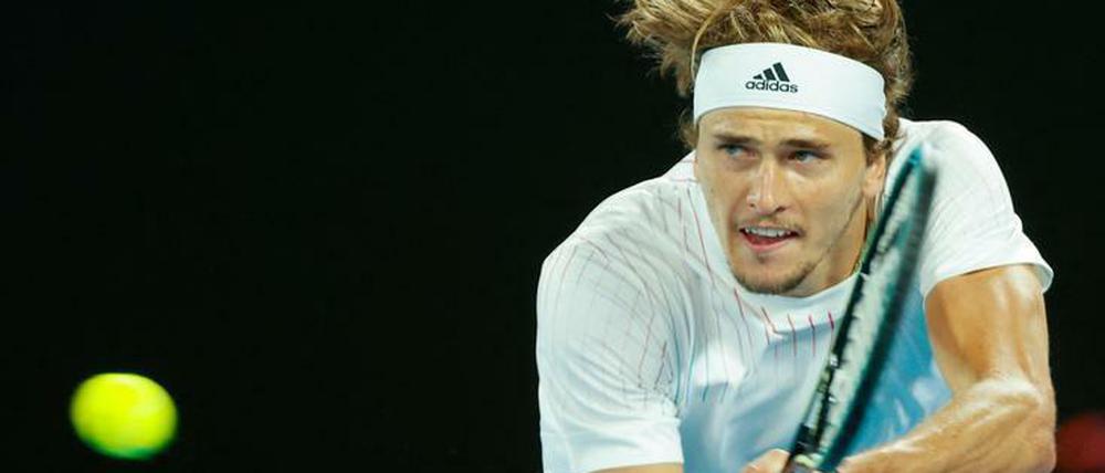 Zverev musste sich in Satz eins und drei ganz schön strecken.