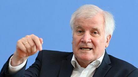 Der damalige Bundesinnenminister Horst Seehofer auf einer Pressekonferenz zu Afghanistan im August 2021.