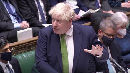 Boris Johnson musste sich viele Fragen gefallen lassen.