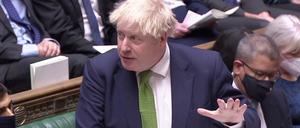 Boris Johnson musste sich viele Fragen gefallen lassen.