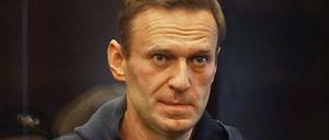 Alexei Navalny bei seiner Verurteilung vor einem Moskauer Gericht.
