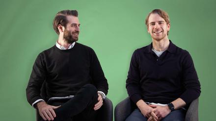 Gründer des Berliner Büro-Dienstleisters Lendis: Stavros Papadopoulos (links) und Julius Bolz (rechts).