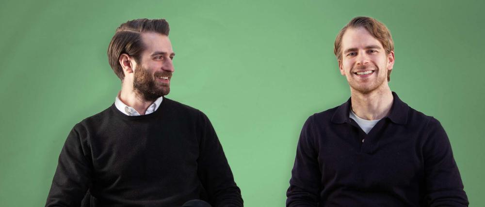 Gründer des Berliner Büro-Dienstleisters Lendis: Stavros Papadopoulos (links) und Julius Bolz (rechts).