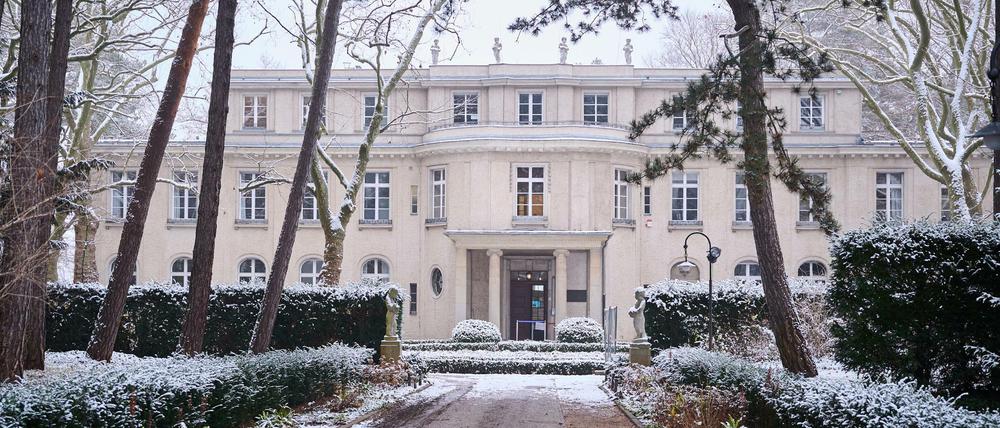 Haus der Wannsee-Konferenz. Am 20. Januar 1942 trafen sich hohe NSDAP- und SS-Funktionäre in der Villa am Berliner Wannsee.