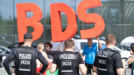 Eine BDS-Demo in Berlin