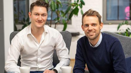 Max Bachem (links), Vorsatandschef der Coya AG und Raphaël Vullierme, Vorstandschef und Co-Gründer von Luko aus Paris. 