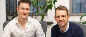 Max Bachem (links), Vorsatandschef der Coya AG und Raphaël Vullierme, Vorstandschef und Co-Gründer von Luko aus Paris. 