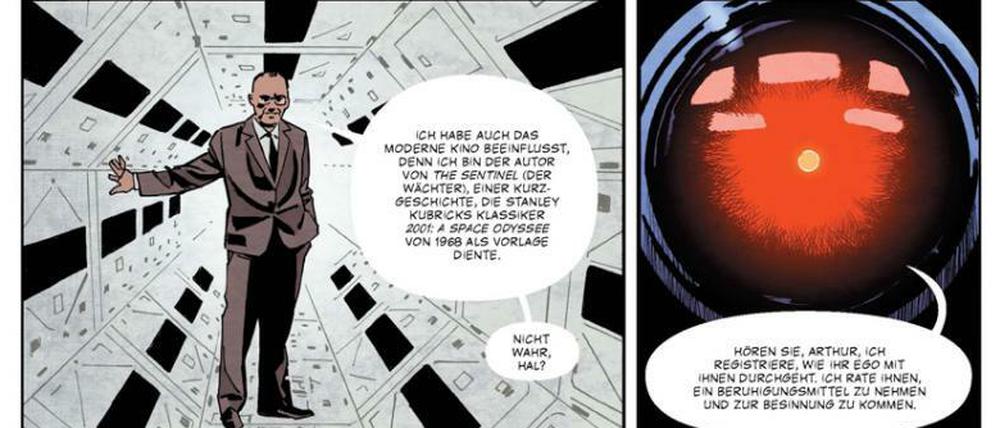 Streifzug durch die Historie: Arthur C. Clarke in einer Szene aus „Die Geschichte der Science-Fiction“.