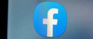 Logo der Facebook-App auf einem Mobiltelefon