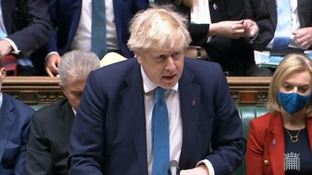 Boris Johnson, Premierminister von Großbritannien, im Unterhaus