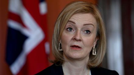 Die britische Außenministerin Liz Truss will im Ukraine-Konflikt keine Kompromisse eingehen.