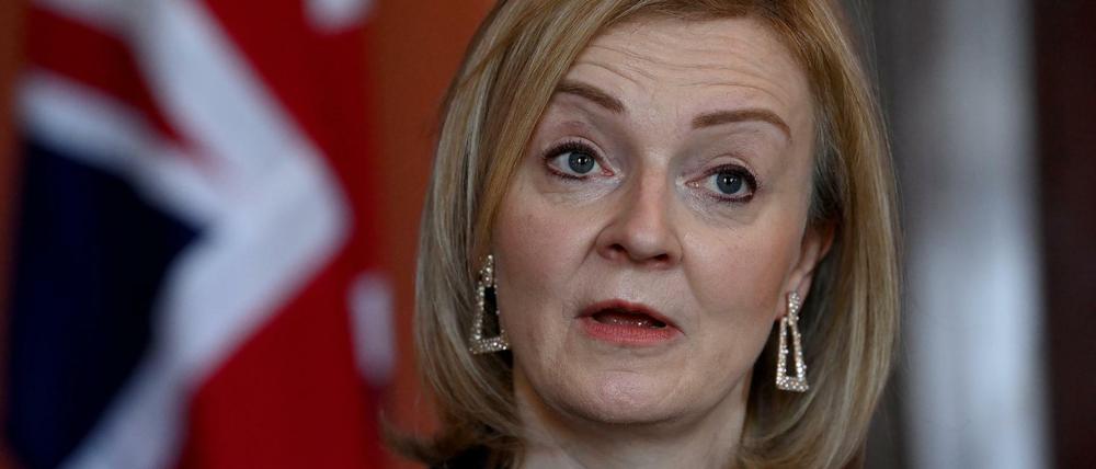 Die britische Außenministerin Liz Truss will im Ukraine-Konflikt keine Kompromisse eingehen.