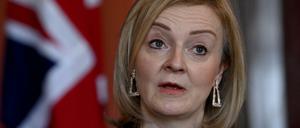 Die britische Außenministerin Liz Truss will im Ukraine-Konflikt keine Kompromisse eingehen.