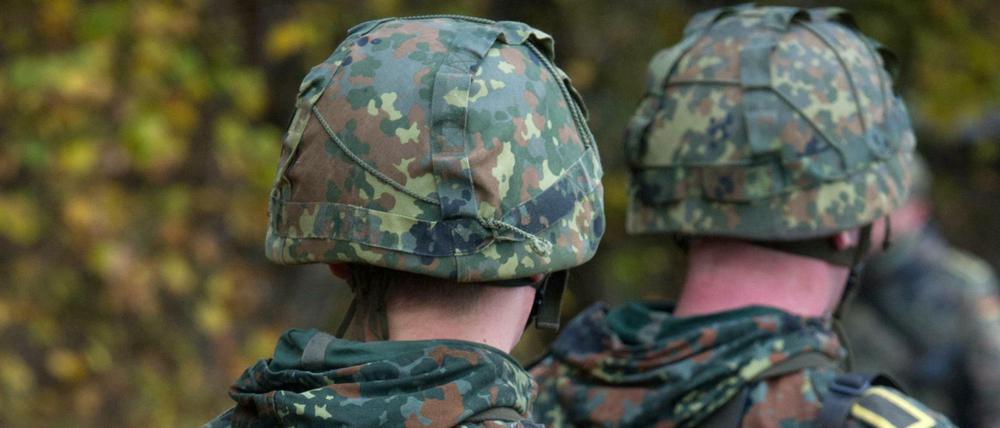 Bundeswehr-Soldaten bei einer Übung.