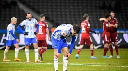 Auch nach der Niederlage gegen den FC Bayern ist die Stimmung bei Hertha BSC gedrückt.
