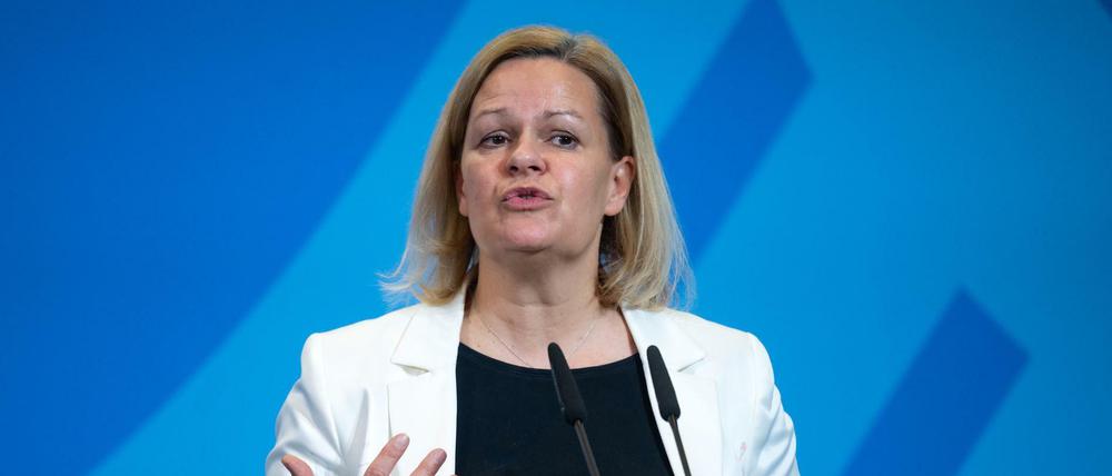 Nancy Faeser (SPD), Bundesministerin für Inneres und Heimat.