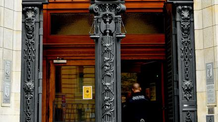 Eingang am Kriminalgericht Moabit.