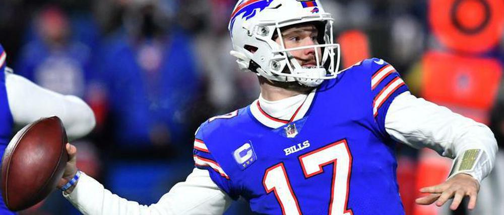 Josh Allen ist einer der wurfgewaltigsten Quarterbacks in der NFL. Laufen kann der 25-Jährige aber ebenfalls gut.