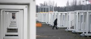 Die Container-Unterkunft für Geflüchtete auf dem Tempelhofer Feld soll reaktiviert werden.