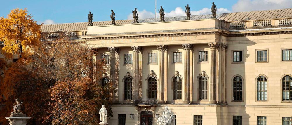 Das Hauptgebäude der Humboldt-Uni Unter den Linden.