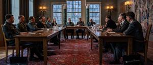 5,61 Millionen haben hingeschaut. Szene aus der "Wannsee-Konfetenz" im ZDF