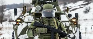 Russland bestreitet, einen Konflikt an der Grenze zur Ukraine heraufzubeschwören.