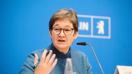 Berlins Gesundheitssenatorin Ulrike Gote (Grüne) im Roten Rathaus.